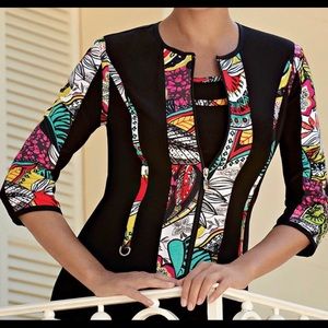 Joseph Ribkoff Multi Colored Jacket